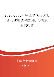2025-2031年中國消防滅火設(shè)備行業(yè)現(xiàn)狀深度調(diào)研與發(fā)展趨勢報告 2025-2031年中國消防滅火設(shè)備行業(yè)現(xiàn)狀深度調(diào)研與發(fā)展趨勢報告