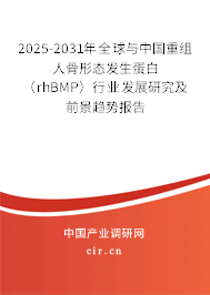 2025-2031年全球與中國(guó)重組人骨形態(tài)發(fā)生蛋白(rhBMP)行業(yè)發(fā)展研究及前景趨勢(shì)報(bào)告 2025-2031年全球與中國(guó)重組人骨形態(tài)發(fā)生蛋白(rhBMP)行業(yè)發(fā)展研究及前景趨勢(shì)報(bào)告