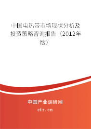 中國電熱帶市場現(xiàn)狀分析及投資策略咨詢報(bào)告（2012年版）