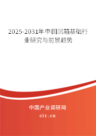 2025-2031年中國沉箱基礎(chǔ)行業(yè)研究與前景趨勢 2025-2031年中國沉箱基礎(chǔ)行業(yè)研究與前景趨勢