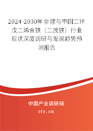 2024-2030年全球與中國二環(huán)戊二烯合鐵（二茂鐵）行業(yè)現狀深度調研與發(fā)展趨勢預測報告
