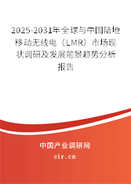 2025-2031年全球與中國陸地移動無線電（LMR）市場現(xiàn)狀調(diào)研及發(fā)展前景趨勢分析報告