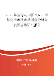 2025年全球與中國(guó)N,N-二甲基對(duì)甲苯胺市場(chǎng)調(diào)查分析與發(fā)展前景研究報(bào)告