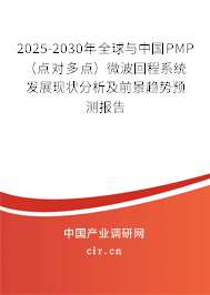 2025-2030年全球與中國PMP(點對多點)微波回程系統(tǒng)發(fā)展現(xiàn)狀分析及前景趨勢預(yù)測報告 2025-2030年全球與中國PMP(點對多點)微波回程系統(tǒng)發(fā)展現(xiàn)狀分析及前景趨勢預(yù)測報告