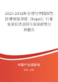 2025-2031年全球與中國雙向拉伸聚酯薄膜(bopet)行業(yè)發(fā)展現(xiàn)狀調研與發(fā)展趨勢分析報告 2025-2031年全球與中國雙向拉伸聚酯薄膜(bopet)行業(yè)發(fā)展現(xiàn)狀調研與發(fā)展趨勢分析報告