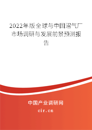 2022年版全球與中國(guó)沼氣廠市場(chǎng)調(diào)研與發(fā)展前景預(yù)測(cè)報(bào)告