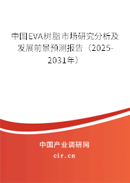 中國EVA樹脂市場研究分析及發(fā)展前景預(yù)測報告（2025-2031年）