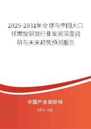 2025-2031年全球與中國大口徑螺旋鋼管行業(yè)發(fā)展深度調(diào)研與未來趨勢預(yù)測報告