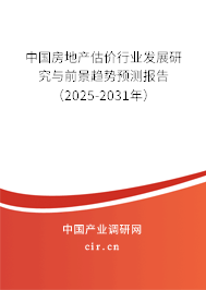 中國房地產(chǎn)估價行業(yè)發(fā)展研究與前景趨勢預(yù)測報告（2025-2031年）