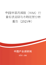 中國(guó)甲基丙烯酸（MAA）行業(yè)現(xiàn)狀調(diào)研與市場(chǎng)前景分析報(bào)告（2025年）