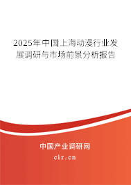 2025年中國(guó)上海動(dòng)漫行業(yè)發(fā)展調(diào)研與市場(chǎng)前景分析報(bào)告