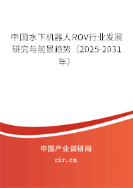 中國水下機器人ROV行業(yè)發(fā)展研究與前景趨勢(2025-2031年) 中國水下機器人ROV行業(yè)發(fā)展研究與前景趨勢(2025-2031年)