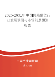 2025-2031年中國網(wǎng)絡(luò)借貸行業(yè)發(fā)展調(diào)研與市場前景預(yù)測報(bào)告