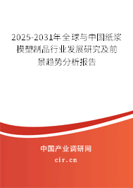 2025-2031年全球與中國紙漿模塑制品行業(yè)發(fā)展研究及前景趨勢分析報告 2025-2031年全球與中國紙漿模塑制品行業(yè)發(fā)展研究及前景趨勢分析報告
