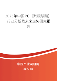 2025年中國PC(聚碳酸酯)行業(yè)分析及未來走勢研究報告 2025年中國PC(聚碳酸酯)行業(yè)分析及未來走勢研究報告