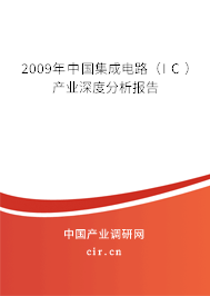 2009年中國集成電路（IC）產(chǎn)業(yè)深度分析報告