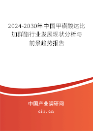 2024-2030年中國甲磺酸達比加群酯行業(yè)發(fā)展現(xiàn)狀分析與前景趨勢報告 2024-2030年中國甲磺酸達比加群酯行業(yè)發(fā)展現(xiàn)狀分析與前景趨勢報告