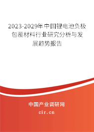 2023-2029年中國鋰電池負(fù)極包覆材料行業(yè)研究分析與發(fā)展趨勢報告
