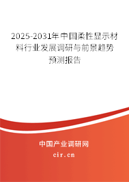 2025-2031年中國(guó)柔性顯示材料行業(yè)發(fā)展調(diào)研與前景趨勢(shì)預(yù)測(cè)報(bào)告