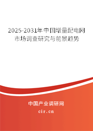 2025-2031年中國增量配電網(wǎng)市場(chǎng)調(diào)查研究與前景趨勢(shì) 2025-2031年中國增量配電網(wǎng)市場(chǎng)調(diào)查研究與前景趨勢(shì)
