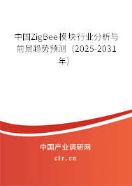 中國ZigBee模塊行業(yè)分析與前景趨勢預測(2025-2031年) 中國ZigBee模塊行業(yè)分析與前景趨勢預測(2025-2031年)