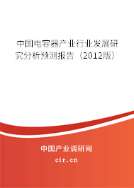 中國電容器產業(yè)行業(yè)發(fā)展研究分析預測報告(2012版) 中國電容器產業(yè)行業(yè)發(fā)展研究分析預測報告(2012版)