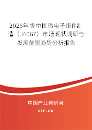 2025年版中國(guó)微電子組件制造(J4067)市場(chǎng)現(xiàn)狀調(diào)研與發(fā)展前景趨勢(shì)分析報(bào)告 2025年版中國(guó)微電子組件制造(J4067)市場(chǎng)現(xiàn)狀調(diào)研與發(fā)展前景趨勢(shì)分析報(bào)告