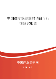 中國磁療保健器材項目可行性研究報告 中國磁療保健器材項目可行性研究報告