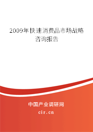 2009年快速消費品市場戰(zhàn)略咨詢報告 2009年快速消費品市場戰(zhàn)略咨詢報告