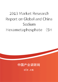 2013 Market Research Report on Global and China Sodium Hexametaphosphate （SHMP） Industry