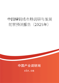 中國裸銅線市場調(diào)研與發(fā)展前景預(yù)測報告（2025年）