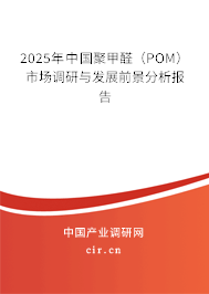 2025年中國(guó)聚甲醛（POM）市場(chǎng)調(diào)研與發(fā)展前景分析報(bào)告