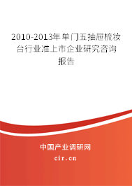2010-2013年單門五抽屜梳妝臺(tái)行業(yè)準(zhǔn)上市企業(yè)研究咨詢報(bào)告 2010-2013年單門五抽屜梳妝臺(tái)行業(yè)準(zhǔn)上市企業(yè)研究咨詢報(bào)告