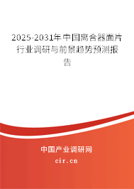 2025-2031年中國離合器面片行業(yè)調(diào)研與前景趨勢預測報告 2025-2031年中國離合器面片行業(yè)調(diào)研與前景趨勢預測報告