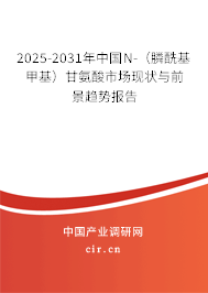 2025-2031年中國N-（膦?；谆└拾彼崾袌霈F(xiàn)狀與前景趨勢報告