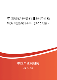 中國微動開關(guān)行業(yè)研究分析與發(fā)展趨勢報告（2025年）