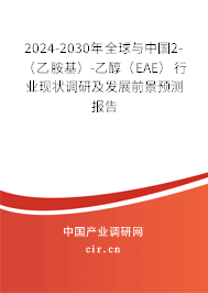 2024-2030年全球與中國(guó)2-(乙胺基)-乙醇(EAE)行業(yè)現(xiàn)狀調(diào)研及發(fā)展前景預(yù)測(cè)報(bào)告 2024-2030年全球與中國(guó)2-(乙胺基)-乙醇(EAE)行業(yè)現(xiàn)狀調(diào)研及發(fā)展前景預(yù)測(cè)報(bào)告