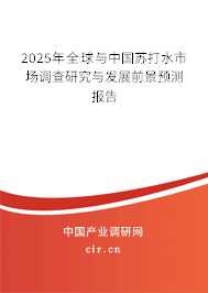 2025年全球與中國蘇打水市場調(diào)查研究與發(fā)展前景預(yù)測報告 2025年全球與中國蘇打水市場調(diào)查研究與發(fā)展前景預(yù)測報告