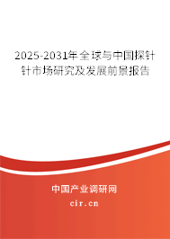 2025-2031年全球與中國探針針市場研究及發(fā)展前景報告 2025-2031年全球與中國探針針市場研究及發(fā)展前景報告