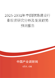 2025-2031年中國鐵路建設(shè)行業(yè)現(xiàn)狀研究分析及發(fā)展趨勢預(yù)測報告