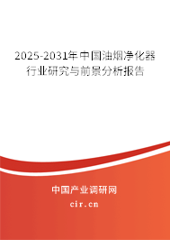 2025-2031年中國油煙凈化器行業(yè)研究與前景分析報告 2025-2031年中國油煙凈化器行業(yè)研究與前景分析報告