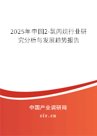 2025年中國(guó)2-氯丙烷行業(yè)研究分析與發(fā)展趨勢(shì)報(bào)告 2025年中國(guó)2-氯丙烷行業(yè)研究分析與發(fā)展趨勢(shì)報(bào)告