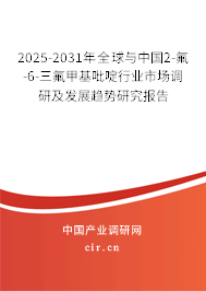2025-2031年全球與中國2-氟-6-三氟甲基吡啶行業(yè)市場調(diào)研及發(fā)展趨勢研究報告 2025-2031年全球與中國2-氟-6-三氟甲基吡啶行業(yè)市場調(diào)研及發(fā)展趨勢研究報告