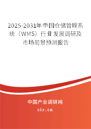 2025-2031年中國(guó)倉(cāng)儲(chǔ)管理系統(tǒng)(WMS)行業(yè)發(fā)展調(diào)研及市場(chǎng)前景預(yù)測(cè)報(bào)告 2025-2031年中國(guó)倉(cāng)儲(chǔ)管理系統(tǒng)(WMS)行業(yè)發(fā)展調(diào)研及市場(chǎng)前景預(yù)測(cè)報(bào)告