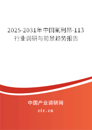 2025-2031年中國氟利昂-113行業(yè)調(diào)研與前景趨勢報(bào)告 2025-2031年中國氟利昂-113行業(yè)調(diào)研與前景趨勢報(bào)告