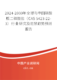 2024-2030年全球與中國磷酸胍二磷酸鹽(CAS 5423-22-3)行業(yè)研究及前景趨勢預測報告 2024-2030年全球與中國磷酸胍二磷酸鹽(CAS 5423-22-3)行業(yè)研究及前景趨勢預測報告