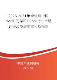 2025-2031年全球與中國(guó)NAND閃存和DRAM行業(yè)市場(chǎng)調(diào)研及發(fā)展前景分析報(bào)告 2025-2031年全球與中國(guó)NAND閃存和DRAM行業(yè)市場(chǎng)調(diào)研及發(fā)展前景分析報(bào)告