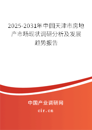 2025-2031年中國天津市房地產(chǎn)市場現(xiàn)狀調(diào)研分析及發(fā)展趨勢報告