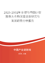2025-2031年全球與中國小型攝像頭市場深度調(diào)查研究與發(fā)展趨勢分析報告 2025-2031年全球與中國小型攝像頭市場深度調(diào)查研究與發(fā)展趨勢分析報告