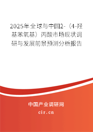 2025年全球與中國(guó)2-(4-羥基苯氧基)丙酸市場(chǎng)現(xiàn)狀調(diào)研與發(fā)展前景預(yù)測(cè)分析報(bào)告 2025年全球與中國(guó)2-(4-羥基苯氧基)丙酸市場(chǎng)現(xiàn)狀調(diào)研與發(fā)展前景預(yù)測(cè)分析報(bào)告